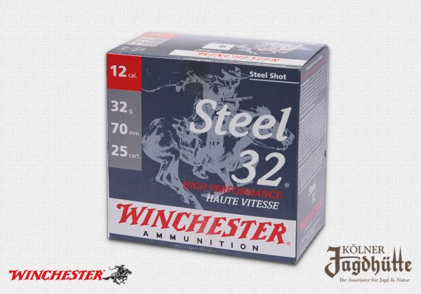 Bild Winchester Stahlschrot-Patronen 32 g, Kal. 12/70, 2,9mm