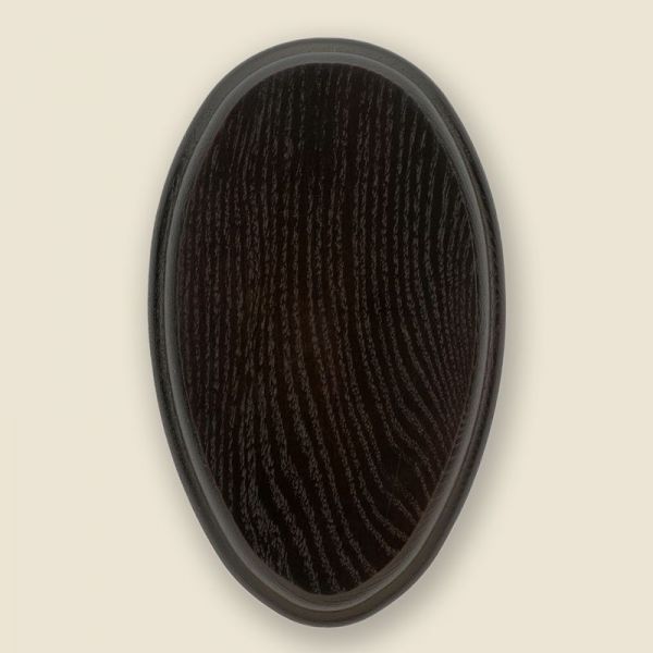 Bild Gehörnbrett oval dunkel 25x15cm